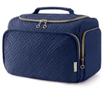 Travel Toiletry Bag Portable Cosmetic Bag Waterproof With Hook - Blue