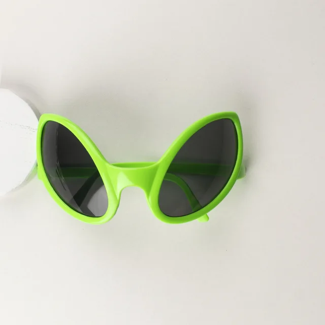 Birthday Glasses Xiaohongshu Same Style Internet Celebrity Funny Photography Alien Gray Sheet - Shop at LoveMi