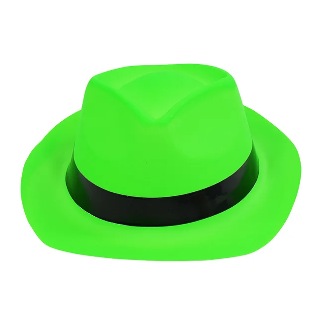 Vintage Jazz Top Hat British Style Party Decoration Hat Fluorescent Green - Shop at LoveMi