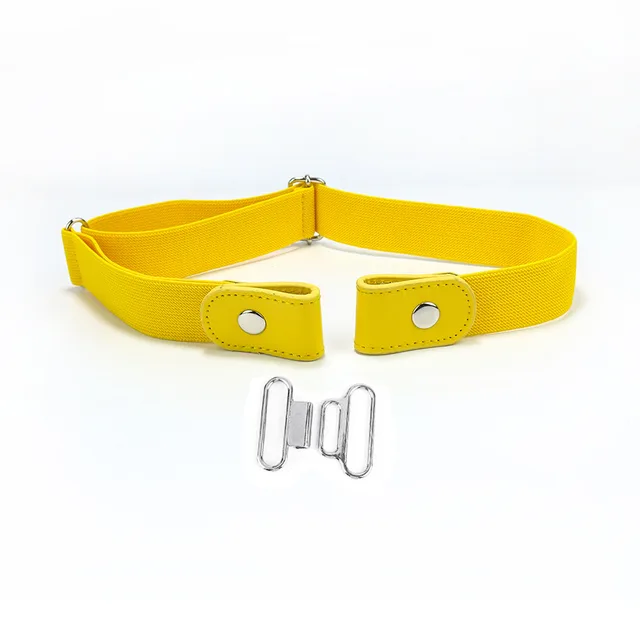 Personalized Stretch Elastic Band Women's Belt Yellow - Shop at LoveMi