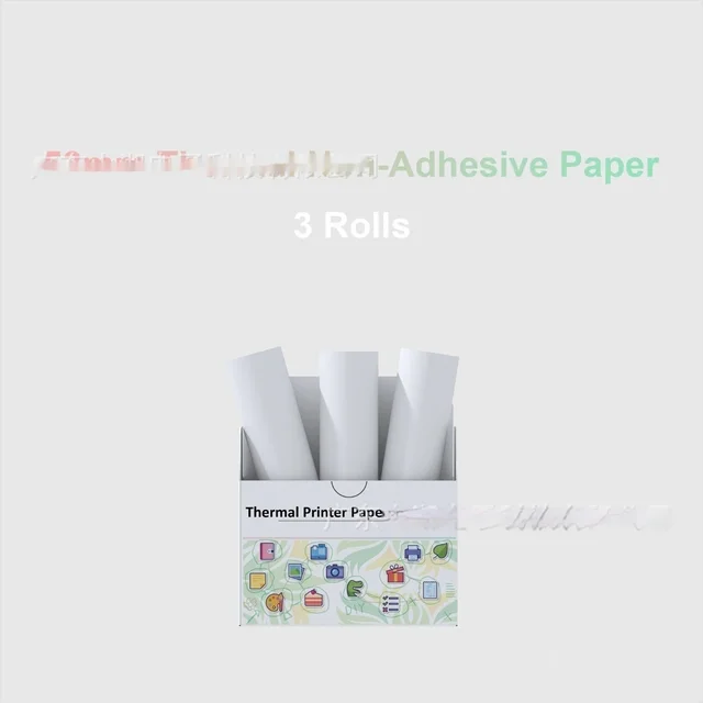53mm White Ten Years Thermosensitive Printing Paper 3 Rolls - Shop at LoveMi
