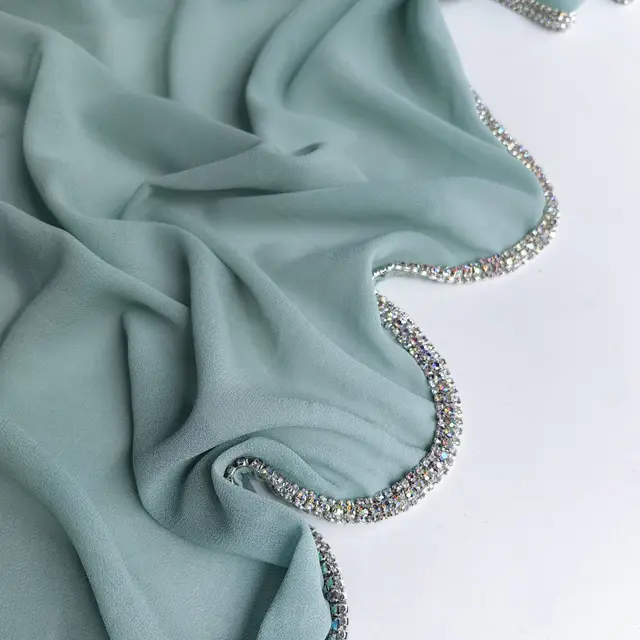 Light Diamond Chiffon Solid Color Women's Toe covered Scarf 15Color - Shop at LoveMi