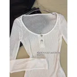 Pure Sexy Slim-fit Micro Transparent Long-sleeved T-shirt For Women - Transparent