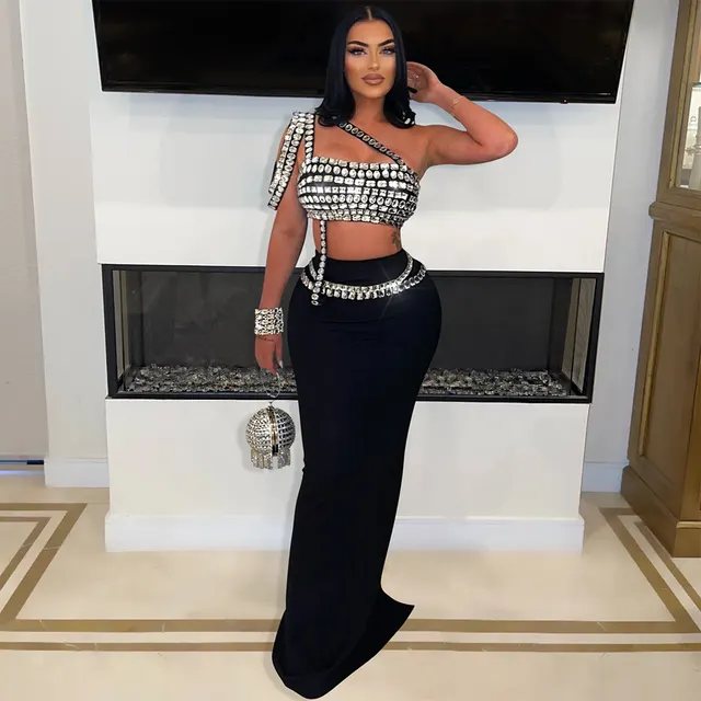 New Fashion Suspenders Short Top Hip Skirt Black - Shop at LoveMi