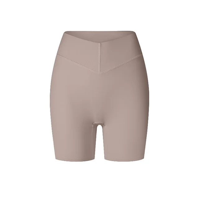 Autumn And Winter Sports Shorts Peach Hip High Elastic Shaping Linen - Shop at LoveMi