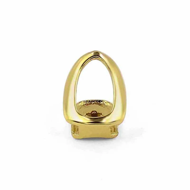 Hip Hop Tooth Socket Single And Double Combination Accessories Golden Hollow Two Pieces - Shop at LoveMi