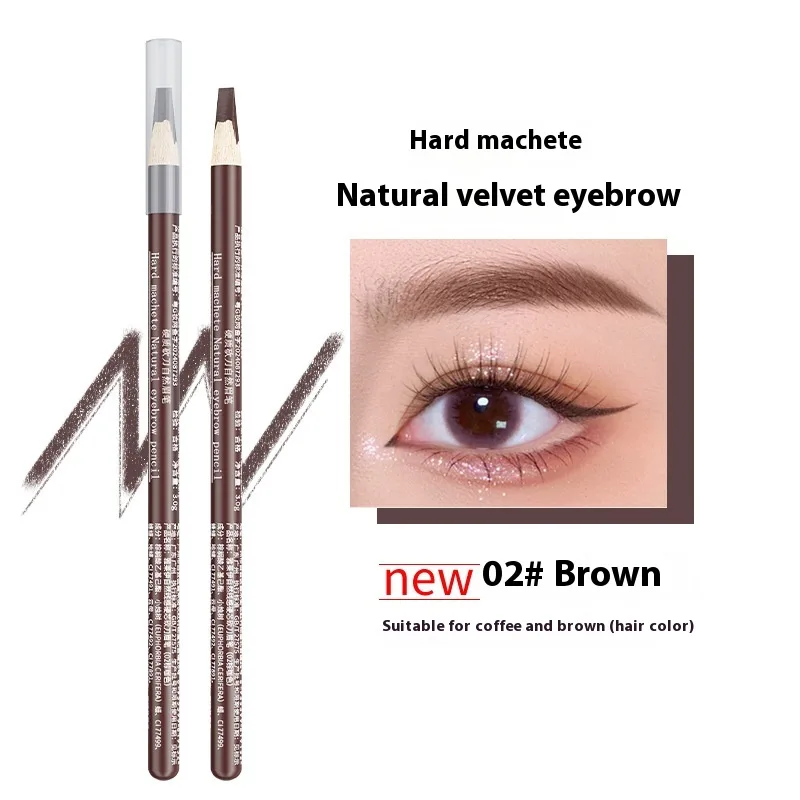 Hard Core Waterproof Natural Not Smudge Eyebrow Pencil Brown Coffee Color - Shop at LoveMi