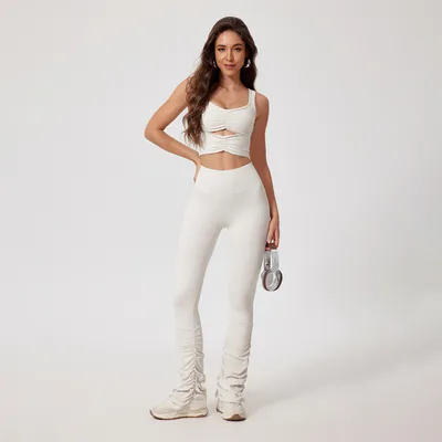 Pile Pants Yoga Fitness Outdoor Sports Suit Albumin - Shop at LoveMi