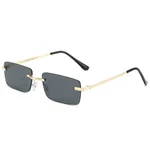 Gold Frame Gray Piece