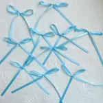 Blue Bow Medium 10Pcs