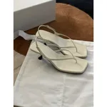 Summer New Flip-flops Stiletto Heel Flip-flops Light - Beige