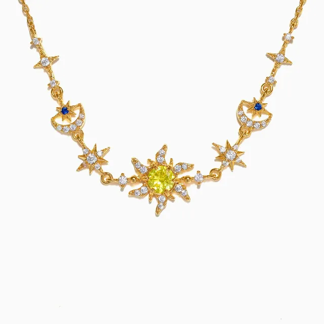 Fashion Sun Eight Awn Star Moon Bracelet For Women Nwh95 Gold - Shop at LoveMi