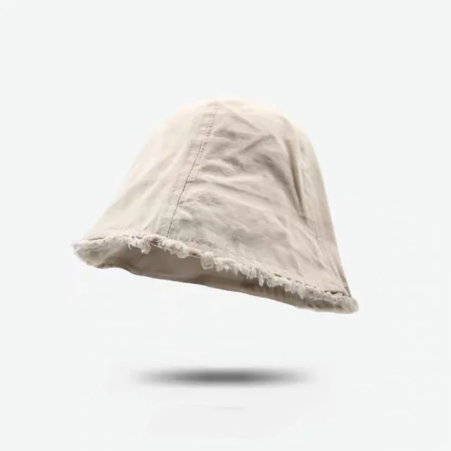Big Head Circumference Casual Fisherman Hat Women's Spring And Autumn Beige - Shop at LoveMi
