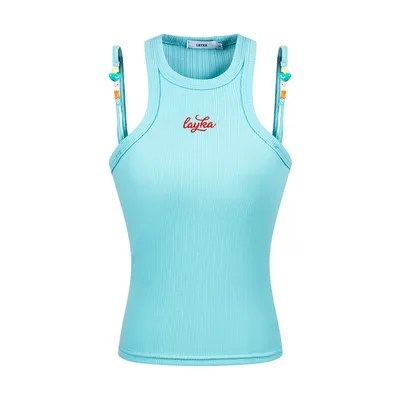 Women's Thread Fitted Slimming Knitted Top Sea Blue - Shop at LoveMi