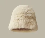 Cloud Rabbit Fur Knitted Hat-A