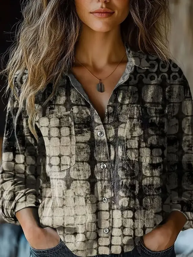 D Printed Exquisite Linen Women's Top Ncs02524122401 - Shop at LoveMi