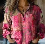 D Printed Exquisite Linen Women's Top - Ncs02525022505