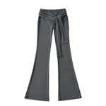 Dark Gray Casual Pants