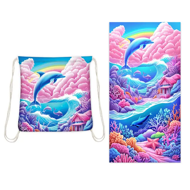 One piece Beach Towel Versatile Bag Storage Ytb00112 - Shop at LoveMi