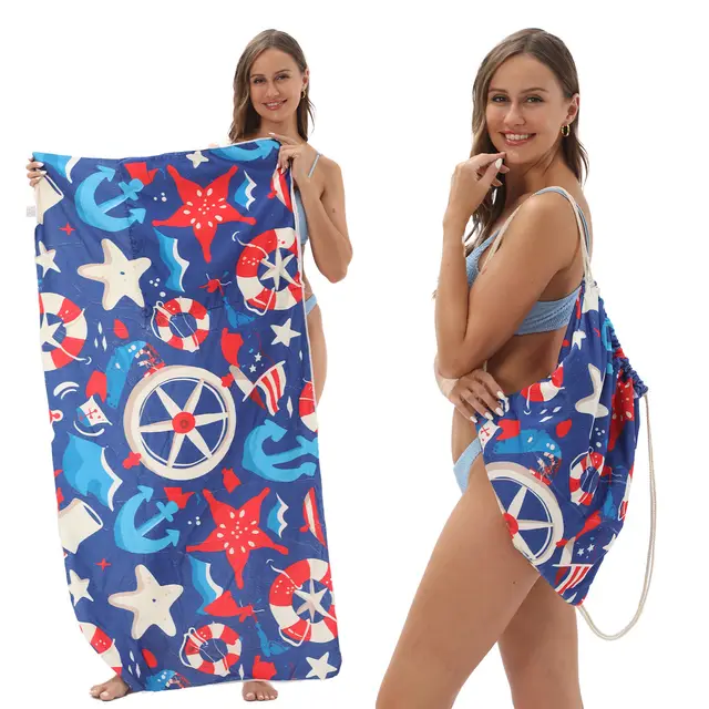 One piece Beach Towel Versatile Bag Storage Ytb0017 - Shop at LoveMi