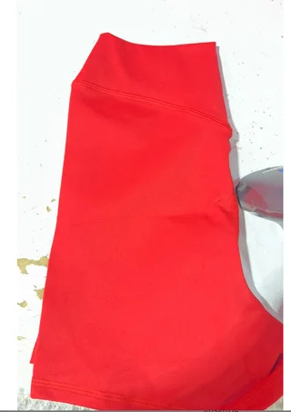 Shaping Sports Shorts For Women Tight Fitting - L201 Christmas Red Shorts