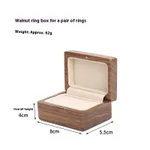 Walnut Pairs Of Rings