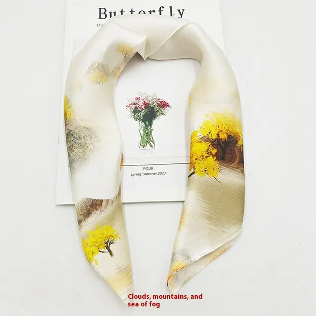 Versatile Professional Business Stewardess Bank Square Towel Cloud Mountain And Fog Sea - Shop at LoveMi