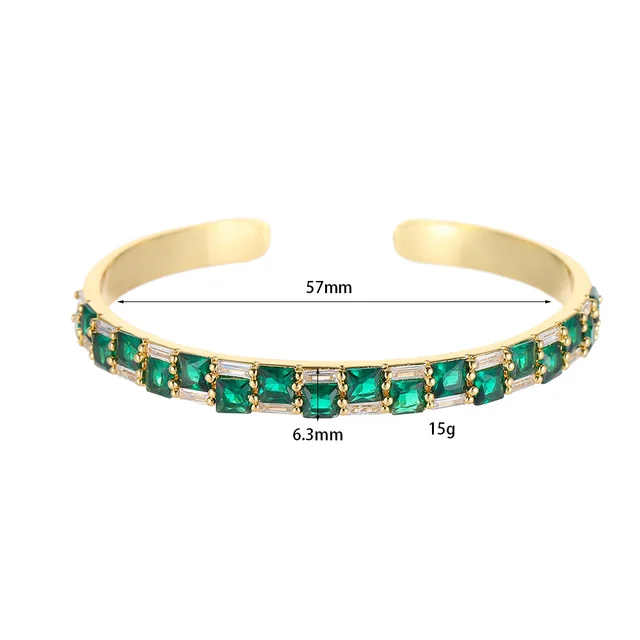 Retro Color Zirconium Ladies' Bracelet 14K Gold Xz375 - Shop at LoveMi