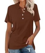 Women's Short-sleeved Slim-fit Casual Fashion Top - Color 12-L - View 1