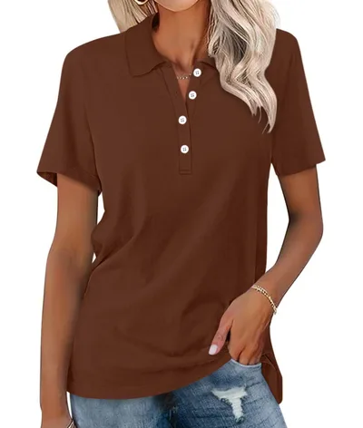 Women's Short sleeved Slim fit Casual Fashion Top Color 12 - Shop at LoveMi