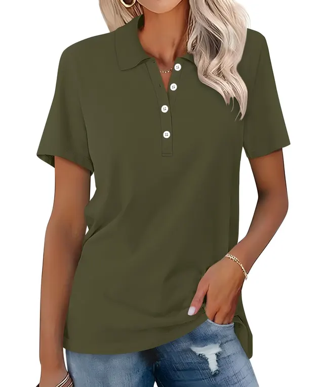 Women's Short sleeved Slim fit Casual Fashion Top Color 8 - Shop at LoveMi