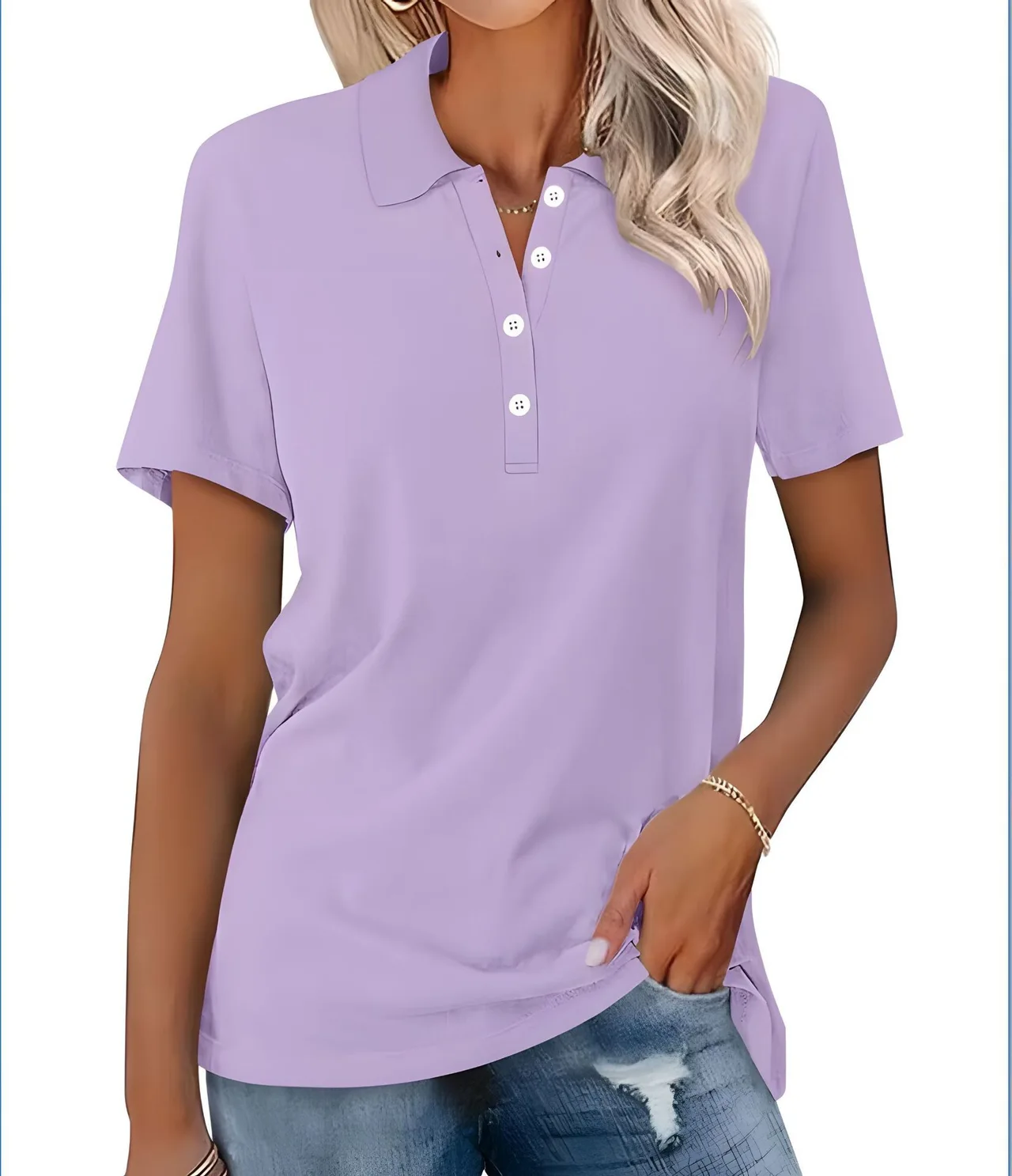 Women's Short-sleeved Slim-fit Casual Fashion Top - Color 9