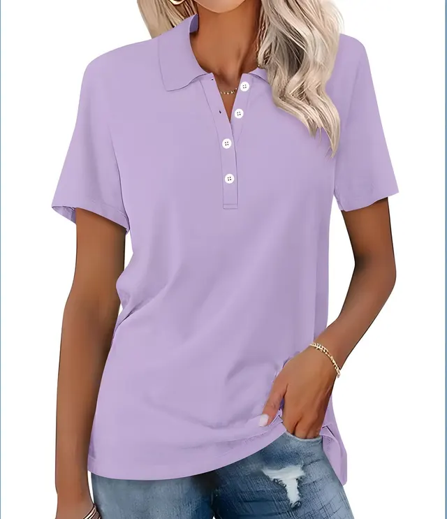 Women's Short sleeved Slim fit Casual Fashion Top Color 9 - Shop at LoveMi