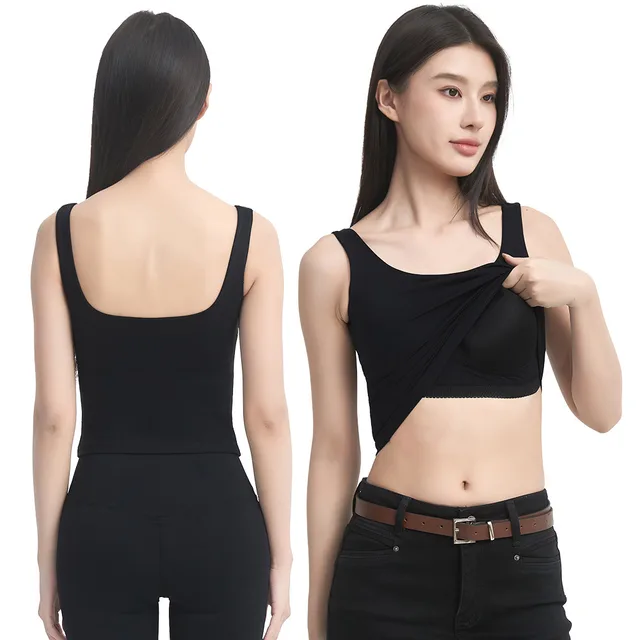 Training Running Nude Feel Workout Top Vest W618 Black - Shop at LoveMi