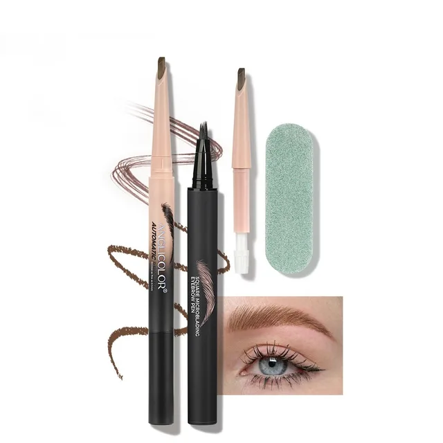 Liquid Water Eyebrow Pencil Sets Of Boxes Smooth Discoloration Resistant 02Brown - Shop at LoveMi