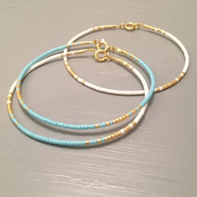 Women's European And American Retro Fashion Bead Woven Handmade Bracelet Suit Price Tzs230065 - Shop at LoveMi