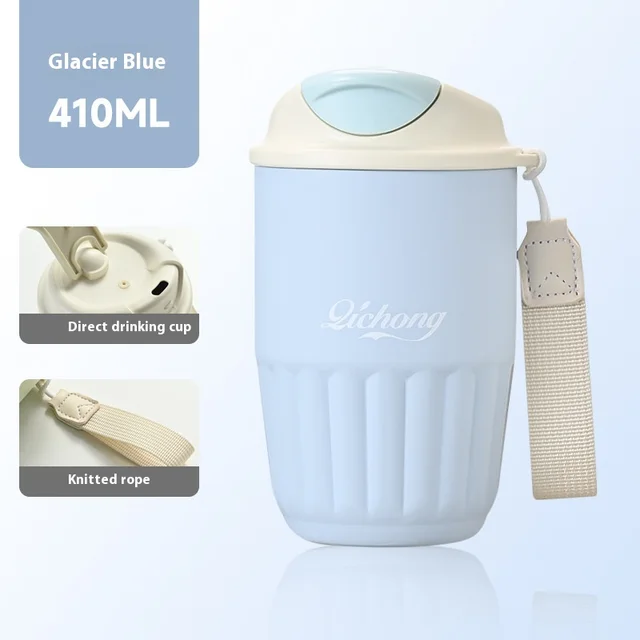 316 Stainless Steel Simple Small Capacity Mini Warm keeping Water Cup Glacier Blue - Shop at LoveMi