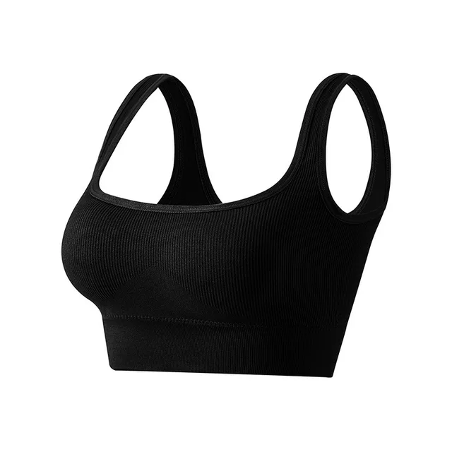 Large Size Push Up No Steel Ring Women's Sports Vest Black - Shop at LoveMi