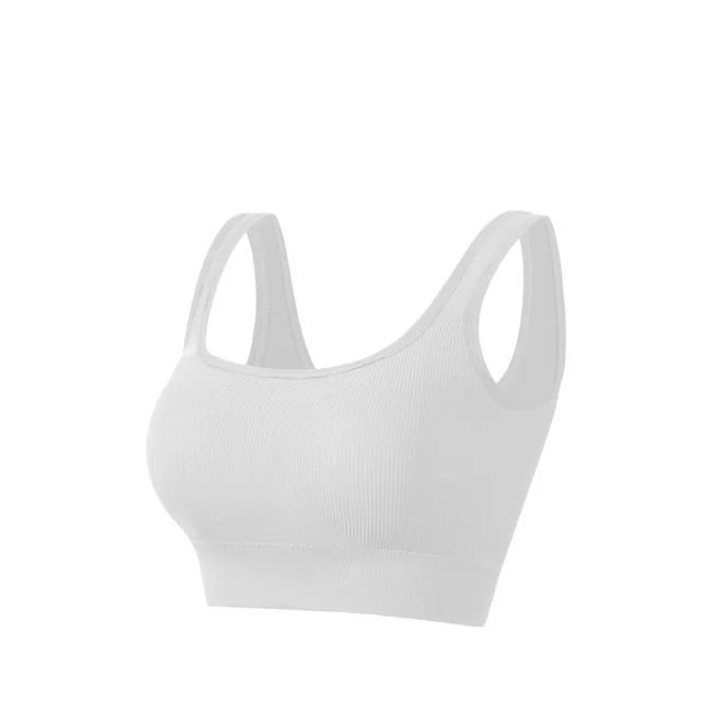 Large Size Push Up No Steel Ring Women's Sports Vest White - Shop at LoveMi