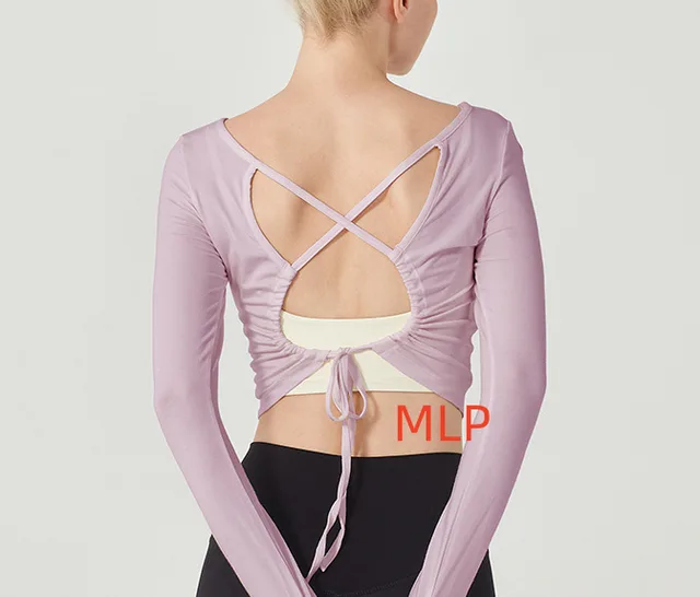 Women's Long Sleeve Color Loose Sports Top Purple - Shop at LoveMi