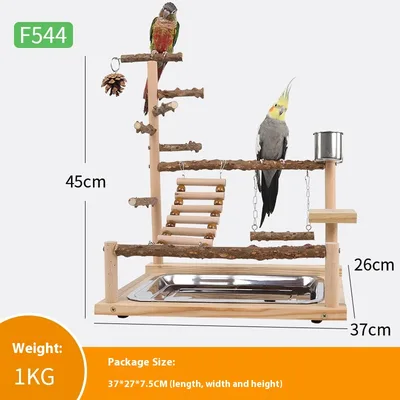 Sichuan Pepper Parrot Climbing Training Platform Wood Color - Shop at LoveMi