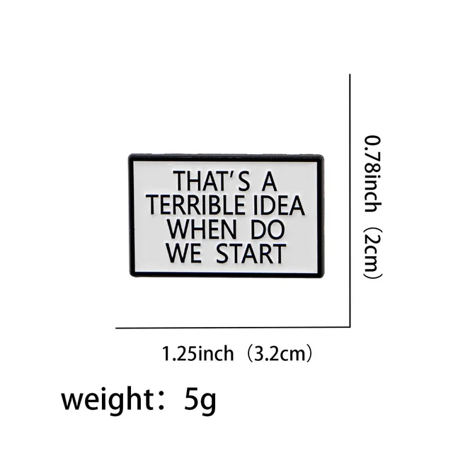 Cartoon Golden M Badge Creative Inspirational English Letters Jewelry Brooch Nr11033 Style - Shop at LoveMi