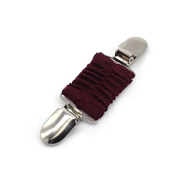 Women's Elastic And Waisted Anti exposure Fashion Scraf Clip Brooch Wine Red - Shop at LoveMi