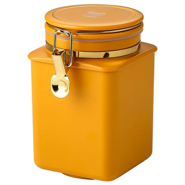 Nordic Coffee Tea Pot Creative Seal Storage Box Orange - Shop at LoveMi