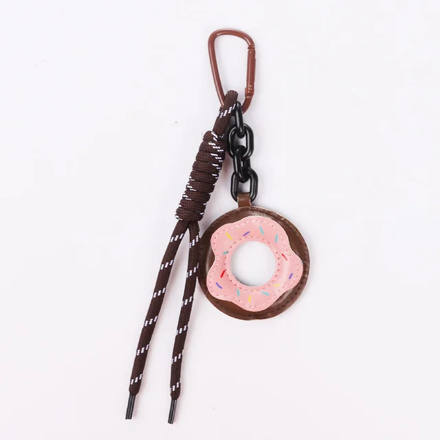 Doughnut Bread Pendant Car Pendant Pink - Shop at LoveMi