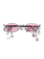 Silver Frame Light Pink Piece