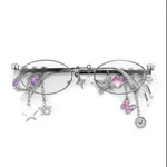 Silver Frame Transparent Lens