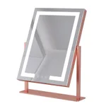 Desktop LED Light Makeup Mirror - Rose Gold