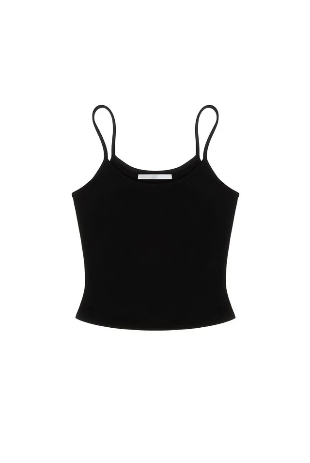 Basic Elastic Quick drying Top Running Workout Vest Inner Wear Black - Shop at LoveMi