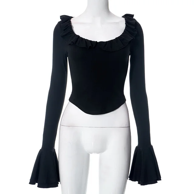 Fashion Women's Wear Tied Top T shirt For Women Black - Shop at LoveMi
